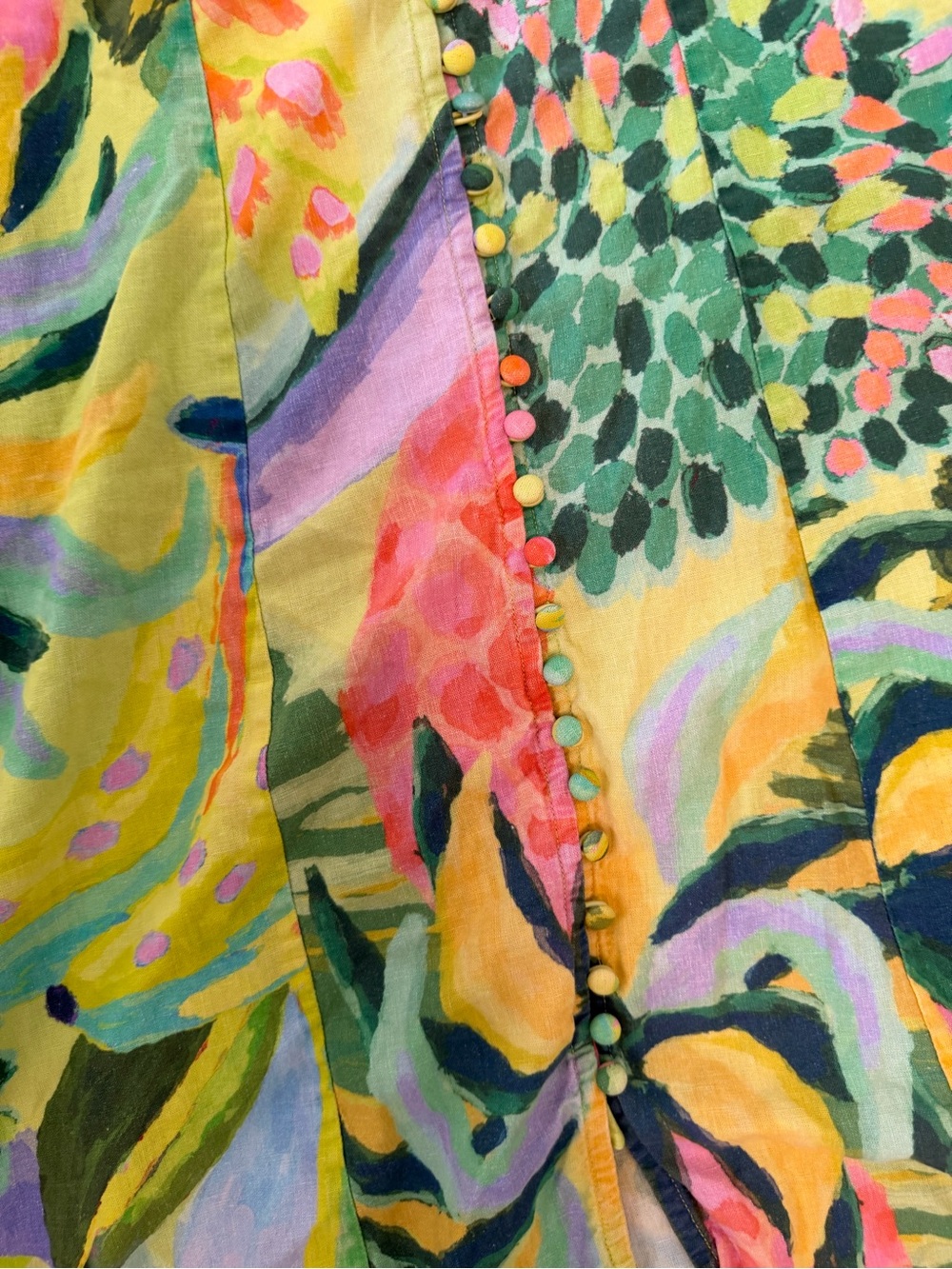 FARM Rio for Anthropologie Bright Multi-Color Floral Maxi Dress - Picture 4 of 5